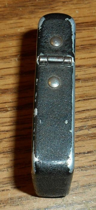 VINTAGE MATAWAN THE WINDY WWII BLACK CRACKLE LIGHTER/VERY RARE 5