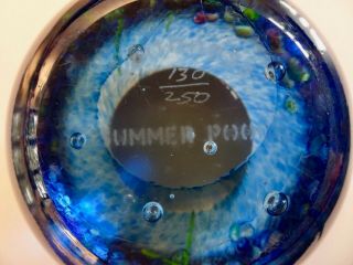 Very Rare Limited Edition 130/250 Caithness Summer Pool Paperweight 4