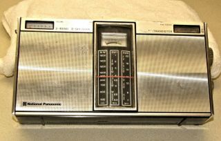 Rare National Panasonic R - 358b 14 Transistor Radio With Case - Well Am,  Sw