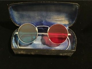 Vintage Rare Bausch & Lomb Stereo 3d Compilation Glasses In Metal Case