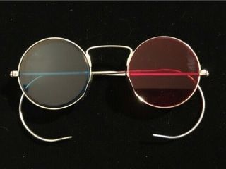 VINTAGE RARE BAUSCH & LOMB STEREO 3D COMPILATION GLASSES IN METAL CASE 4