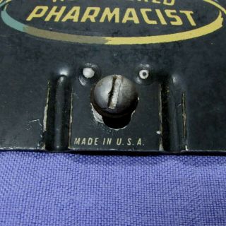 RARE METAL R REGISTERED PHARMACIST SIGN MADE IN USA 2