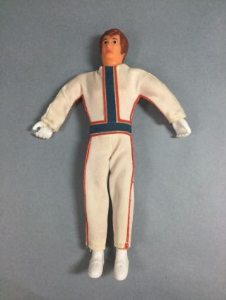 Vintage 1972 Ideal Evel Knievel 7 " Bendable Action Figure With Rare Suit