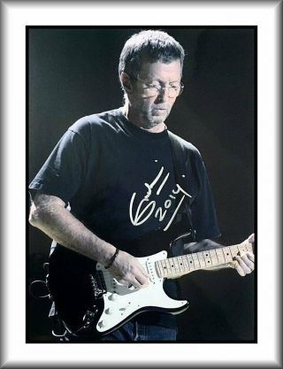 Eric Clapton - Rock Guitar Legend - Rare Hand Signed Autograph