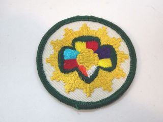 Rare Vintage 1960s Girl Scouts Of America Senior Patch 2 1/4 " Round