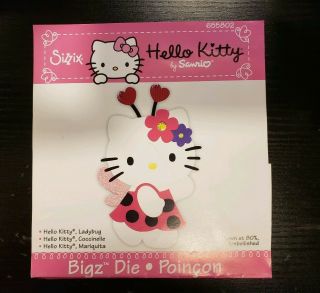 Sizzix Bigz Die Hello Kitty Ladybug Rare Retired 655802