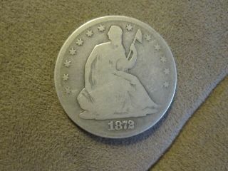 1872 Cc Seated Liberty Half Dollar - Rare Coin