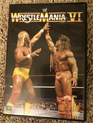 Wwf Wwe - Wrestlemania Vi 6 Dvd - Rare - Wcw Roh - Macho Man Hogan Warrior
