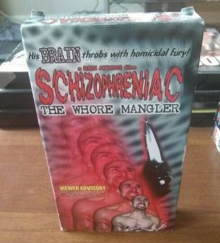 Schizophreniac The Whore Mangler Rare Vhs Tape Sov Horror Movie,  Sleaze,  Gore