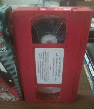 Schizophreniac The Whore Mangler Rare VHS Tape SOV Horror Movie,  Sleaze,  Gore 3