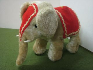 Rare Vintage Iwaya Rvt Toy Dog Circus Elephant Battery Operated