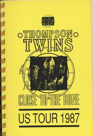 Thompson Twins - Tour Itinerary - Rare