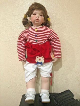 Rare Donna Rubert 30 Inch Porcelain Doll