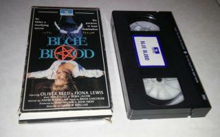 Blue Blood - Rare Oop Vhs Horror Oliver Reed Fiona Lewis