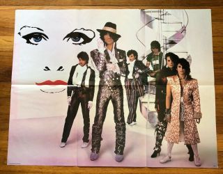 Prince Purple Rain Rare Fold Out Poster From The Album 1984