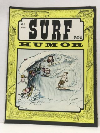Surf Humor 1 Summer 1966 Vintage Rare Skeg Boy Collectors Issue Hippie Humor