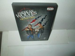 Ring Of Honor - Roh - American Wolves - Hunt Never Dies Rare Dvd Set Wrestling
