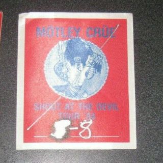 Rare 1984 Motley Crue Backstage Pass Shout At The Devil Detroit