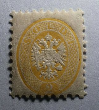 Italian States Lombardy Venetia Rare 1864 2s €1000 Gum Umm