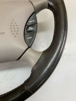 94 - 04 Ford Mustang COMPLETE Steering Wheel OEM LEATHER WRAPPED GRAY RARE 2