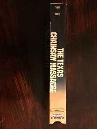 The Texas Chainsaw Massacre VHS Media Home Entertainment Rare Horror Like 3