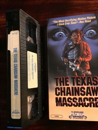 The Texas Chainsaw Massacre VHS Media Home Entertainment Rare Horror Like 7