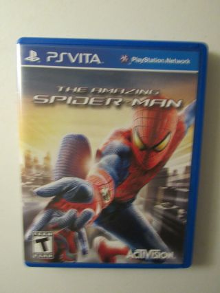 The Spiderman Ps Vita Playstation Game And Case Rated T Very Rare