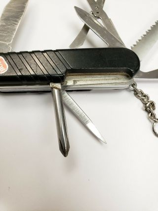Vintage VERY RARE Wenger SwissBuck REMEDY Black Collectible Swiss Army Knife 4