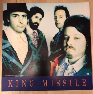 Rare Vintage 1993 Promo Poster Flat King Missile Happy Hour