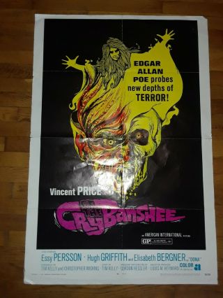 Rare Vintage 1970 Cry Of The Banshee Theatre Horror Movie Poster 70/231 Price