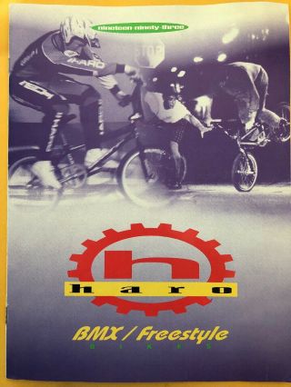 1993 Haro Bicycles Bmx Freestyle Product Guide Rare