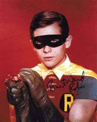 Burt Ward Batman & Robin Signed 8x10 Photo - " Rare " 29.
