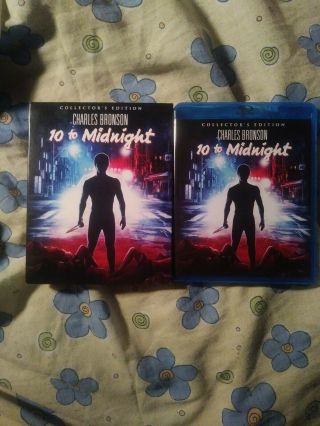 10 To Midnight Blu Ray With Slip Cover Scream Factory Rare Oop 80s Slasher