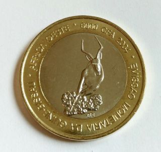 West Africa Guinea - Bissau 6000 Cfa 2004 Rare Unc & Bimetallic Coin.
