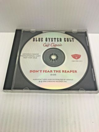 Blue Oyster Cult : Dont Fear The Reaper Advance Radio Promo Cd Nfs Ultra Rare