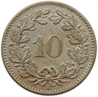 Switzerland 10 Rappen 1871 Rare T83 609