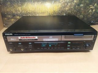 Philips Cdr820 Audio Cd Recorder 3 Cd Changer Player Burner Rare
