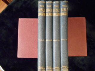 A Rare Complete 4 Volume Set: The Biblical Educator Edited By E.  H.  Plumtre