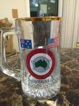 Rare Authentic Aus Jdfpg Joint Defence Facility Pine Gap Glass Mug