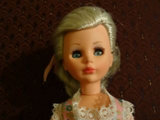 Italocremona IC Vintage RARE Made for Hess ' s Fashion DOLL 1965 ITALY Silver Hair 4