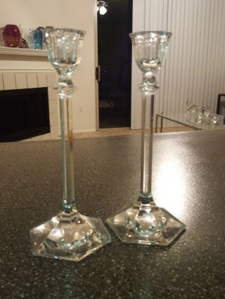 Very Rare Riedel Mirage Crystal Candlesticks