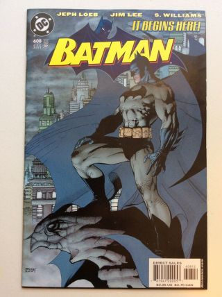 Batman 608 Rare Second Print Jim Lee Gargoyle Variant Dc Comics Hush S/h