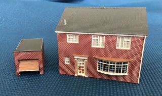 Ho Scale Pola Two Story Family House Resident Home 1991 Vintage Garage Town Rare