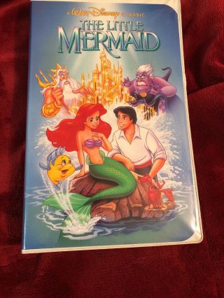 The Little Mermaid (1990 Vhs) Rare Banned Cover Art (gold Penis Castle)