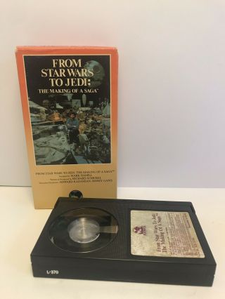 Rare Vintage From Star Wars To Jedi: The Making Of A Saga Doc 1986 Betamax