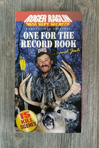 Rare Roger Raglin One For The Record Books Deer Hunting Vhs Bks Production