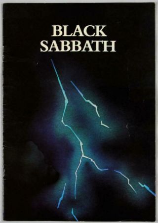 Black Sabbath - Rare Vintage 1975 Sabotage Concert Program