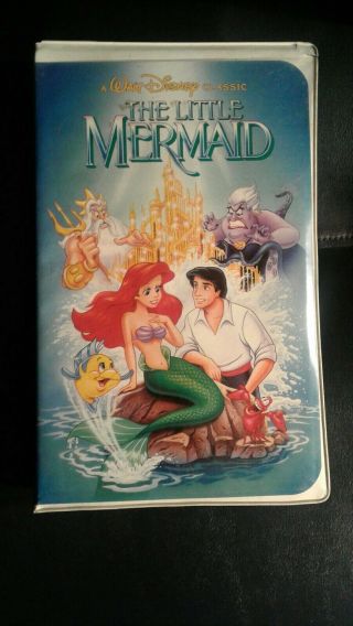 The Little Mermaid Black Diamond Classics 913 Banned Cover Rare Vhs Walt Disney