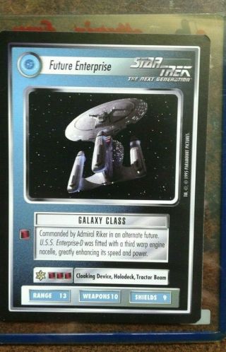 Decipher Star Trek Ccg 1e : Alternate Universe Ultra Rare Future Enterprise M/nm