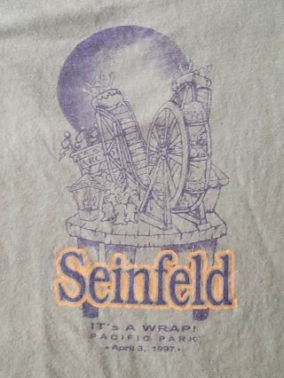 Seinfeld Cast And Crew Season Wrap Party Shirt Rare X - Large